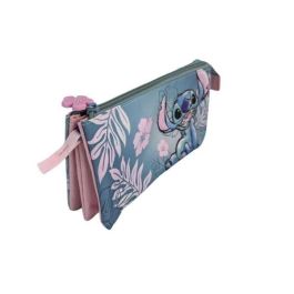Toybags Estuche Triple Stitch Pink 8x22x8 cm Poliéster Transpirable, Forrado, Cremalleras de Alta Calidad