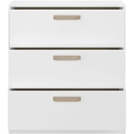 Parisot PAR3480940299905 Cómoda DREAM 3 Cajones Blanca L79,7 x H87,8 x P43,8 cm