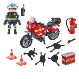 Playmobil Moto de Bomberos Action Heroes 71466