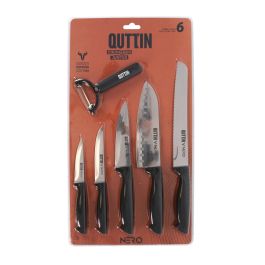 Set de 6 cuchillos y peladores Nero - Quttin (4 Cajas) Set de 6 cuchillos y peladores Nero - Quttin (4 Cajas)