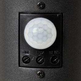 Brilliant DODY Pilona de Exterior con Detector de Movimiento, Negra, Metal y Plástico, Compatible E27 LED 1x10W, IP44 Brilliant DODY Pilona de Exterior con Detector de Movimiento, Negra, Metal y Plástico, Compatible E27 LED 1x10W, IP44