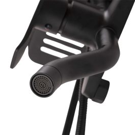 Conjunto Ducha Latón/Zinc-ABS Negro Agua Caliente-Fría Monomando QLI-FA-3019