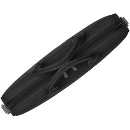 Rivacase 7532 Maletín Prater para Portátil 15.6" Negro, con Compartimento para Tablet, Asa y Correa de Hombro Resistente al Agua