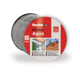 Fischer Banda butílica 10cm x 10m gris 564128 - Cinta de goma de butilo impermeable autoadhesiva