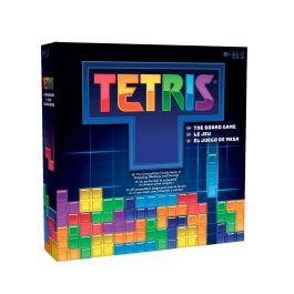Spin Master 6074642 Juego de Mesa Tetris Competitivo Familiar; Edición Multilingüe para +8 Años con Cartas de Acción