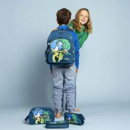 Cerdá Mochila Escolar Mediana Sonic Prime para Niños de 2 a 8 Años - Dimensiones 32x15x42 cm, Color Azul Oscuro Cerdá Mochila Escolar Mediana Sonic Prime para Niños de 2 a 8 Años - Dimensiones 32x15x42 cm, Color Azul Oscuro