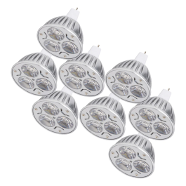 Pack 8 Bombillas LED GU5,3 6W 515Lm 3000ºK 40.000H CA-MR16-9W-WW-PK8-AP