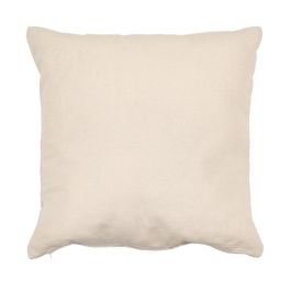 Cojín Crema Algodón Decoración 45 X 45 cm