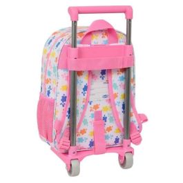 Safta Mochila Peppa Pig 'Baby Pig' con Carro 26x34x11cm