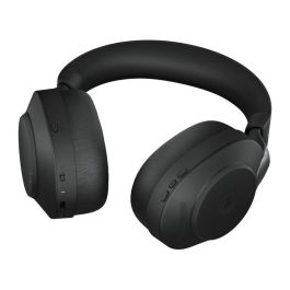 Jabra Evolve2 85 Stereo MS + Ladestation + Link 380 USB-A Auriculares Inalámbrico y Alámbrico Negro Certificado Microsoft Teams