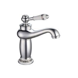 ROUSSEAU Mezclador monomando de lavabo MARPLE cromo con ahorro de agua, cartucho cerámico y latón Precio: 69.50000057. SKU: B1K55H94W8