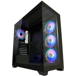 LC-Power LC-715B-ON Midi Tower PC Negra ATX/micro ATX/Mini-ITX con Ventana Lateral de Vidrio Templado y RGB para Juego Precio: 103.88999984. SKU: B14KHB5GTT