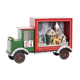 Calendario de Adviento DKD Home Decor Camión Luz LED Madera MDF (31 x 9 x 20 cm) Precio: 13.59000005. SKU: B1E5JNG3J8