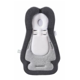 Babymoov Cosymorpho Smokey - Cojín Reductor de Cuna Bebé con Reposacabezas Ergonómico Anti-Plagiocefalia Transpirable