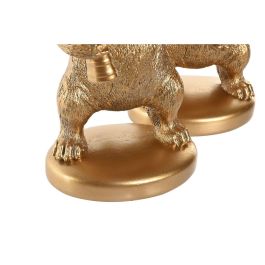 DKD Home Decor Figura Moderno Resina Dorado Bulldog 13 x 27 x 16.5 cm (2 Unidades)