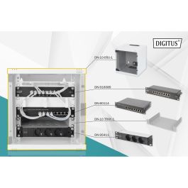Digitus Bastidor de Red de Pared 254 mm (10") 6HE, 312x300 mm (Ancho x Profundo), Gris, Capacidad 30 kg, con Puerta de Vidrio Precio: 203.79000048. SKU: B14GL5VY9J