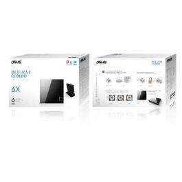 Asus SBC-06D2X-U Unidad de disco óptico Blu-Ray DVD Combo Negro USB 2.0 - 90-DT00205-UA219KZ