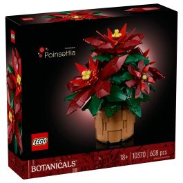 LEGO 10370 Icons Flor de Pascua, Juego Construcción 608 Piezas, 18+ Años
