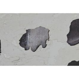 Cuadro Home ESPRIT Negro Beige Yute Poliestireno Abstracto Moderno 102 x 3,2 x 102 cm (2 Unidades)