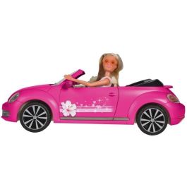 Simba Toys Steffi Love - Cabriolet New Beetle, Coche de Juguete de 45 cm