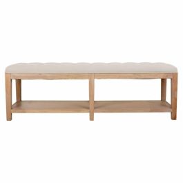 Banqueta Alexandra House Living Gris Crema 38 x 51 x 150 cm