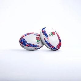Gilbert GIL5024686378876 Balón de Rugby Inglaterra Talla 5 con Soporte