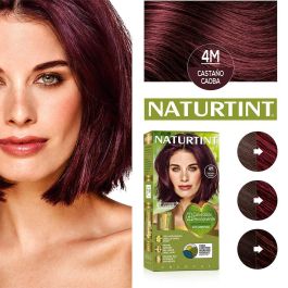 Naturtint Tinte Sin Amoniaco #4M-Castaño Caoba 170 ml Tinte Permanente Cobertura Canas Cabello Saludable