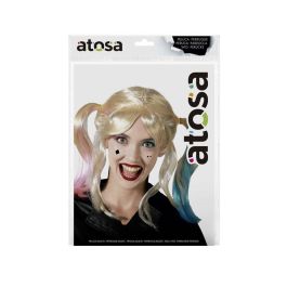 Peluca Rubia Con Coletas Para Disfraces Escolares O Anime 140 gr