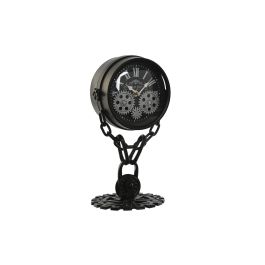 DKD Home Decor Reloj Sobremesa Loft Negro Plateado Metal Cristal 18 x 17 x 33 cm Precio: 30.68999956. SKU: B1J3S3JX9R