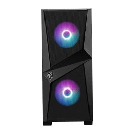 MSI FORGE 100R Caja de PC Midi Tower Negra con Ventana Lateral e Iluminación RGB