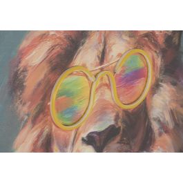 DKD Home Decor Cuadro Moderno Multicolor Rosa 3 x 93 x 63 cm (2 Unidades)