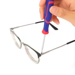 Workpro Juego de Destornilladores de Precisión 7 Piezas 3 Phillips + 4 Planos Cuerpo Cromo-Vanadio Punta Magnética Mango Ergonómico