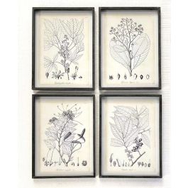 DKD Home Decor Cuadro Moderno Negro Beige Cristal MDF 2.5 x 60 x 45 cm (4 Unidades) Precio: 137.50000044. SKU: B1FVH9KWH2