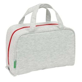 Neceser Escolar Benetton Pop Gris 31 x 14 x 19 cm