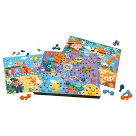 Ravensburger Colorino Mi primer mosaico - Juego educativo de construcción para niños: estimula creatividad, motricidad fina, formas y colores con peones fáciles de colocar