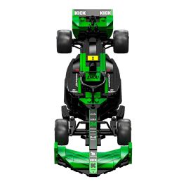 DEQUBE C55032W - Coche Kick Sauber F1 Team C44 de Zhou Guanyu 1:24 - Maqueta de 314 Piezas Licencia CADA