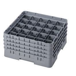 CAMBRO - 25S800-151 - Cesta de lavado 25 comp. 4 alturas - 8,7 cm Ø máx. - alt. máx. 21,7 cm - 50 x 50 x 26,7 cm - Gris claro Precio: 91.50000035. SKU: B13YW9Q2EJ