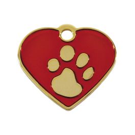 Placa identificativa para collar Imarc Heart Rojo Dorado Precio: 11.68999997. SKU: B1JKPB86QW