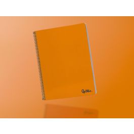 Liderpapel Cuaderno Espiral A4 Smart de Tapa Blanda, 80 Hojas de 75g, Rayado Horizontal con Margen, Naranja Liderpapel Cuaderno Espiral A4 Smart de Tapa Blanda, 80 Hojas de 75g, Rayado Horizontal con Margen, Naranja