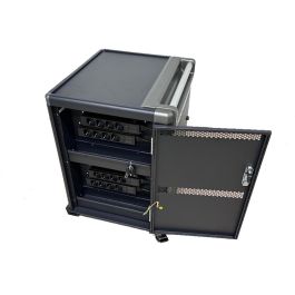 Ewent Ew1703 16 Carro Armario de Carga para 16 Tablets y Portátiles hasta 17" con Carga Inteligente y Bloqueo Seguro