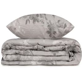 ASI8681181814789 Juego de Cama: 1 Funda Nórdica 220x240 cm + 2 Fundas Almohada 60x60 cm - 100% Algodón Reforzado Gris