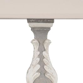 Lámpara Mesa Gris Resina-Tejido 44 X 44 X 100 cm