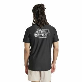 Camiseta de Manga Corta Hombre Adidas Running Ice Cream Graphic Negro