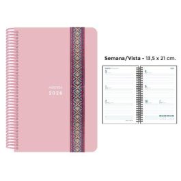 Agenda Anual (2026) Senfort Pastel Espiral Tapa Pp Con Goma Decorada 135X210 S/V Rosa Precio: 9.78999989. SKU: B1D5VTEVEW