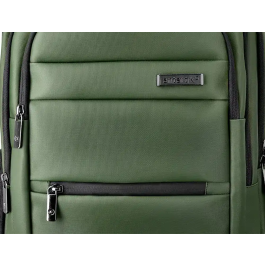 Antartik Mochila Volt Verde Militar, 5 Compartimentos, 23L, 450x180x330 mm, Interior Naranja, Repelente al Agua