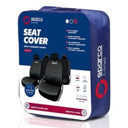 Abc SPC1042AZ Juego Completo Fundas Asiento Lazio Negras y Azules 11 Piezas Compatible Airbag Trasera Partida 1/3 2/3 Poliéster Abc SPC1042AZ Juego Completo Fundas Asiento Lazio Negras y Azules 11 Piezas Compatible Airbag Trasera Partida 1/3 2/3 Poliéster