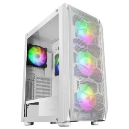 Mars Gaming MC-KX Torre Gaming Premium E-ATX Blanco con 5 Ventiladores ARGB, Sistema CPU Freezer y Cristal Templado