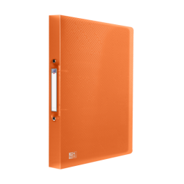 Oxford 400147041 Carpeta de anillas A4, tapa plástico translúcido, 2 anillas de 15 mm, lomo 20 mm, surtido, 100 hojas