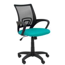 Silla Piqueras Y Crespo Vianos Brazos Fijos Mecanismo Basculante Con Regulador De Presion Elevacion Del Asiento En Altura Ruedas Nylon Respaldo Malla Transpirable Negra Y Tapizado Bali Turquesa Precio: 131.50000006. SKU: S5703893