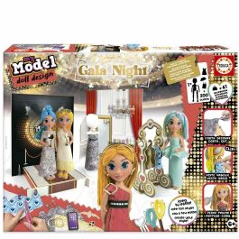 Educa AAAUC93332 Kit de Creación de Moda Noche de Gala - 200 Conjuntos - 1 Muñeca - Para Niños +6 Años
